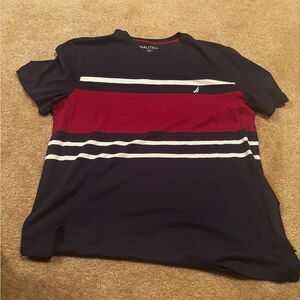 Men’s Colorblocked Yarn-Dyed Short Sleeve Crewneck T-Shirt